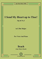 I Send My Heart up to Thee!Op.44 No.3,in E flat Major Vocal Solo & Collections sheet music cover